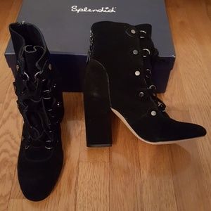 splendid rosa suede booties